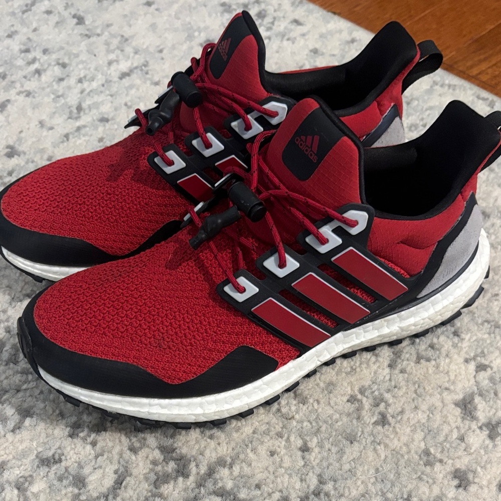Adidas Men's Red and Black Ultraboost